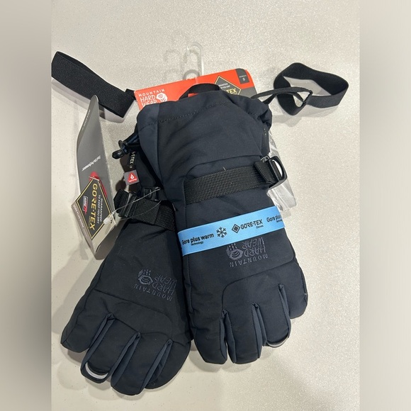 Mountain Hardwear Women's Small FireFall/2 Gore-Tex Gloves Black Ski Snow NWT - Picture 1 of 5